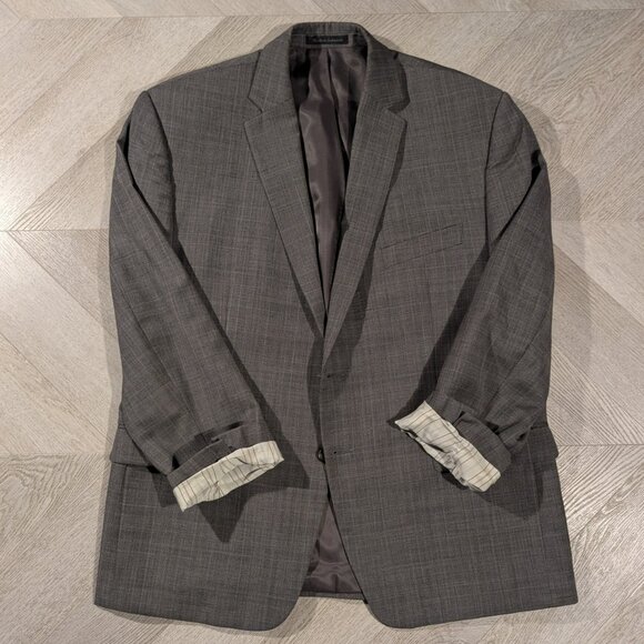 Lauren Ralph Lauren Wool Sport Coat Men's Size 44S Gray Check Pattern - Picture 6 of 14